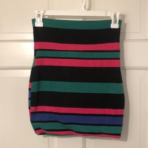 Stripe mini skirt